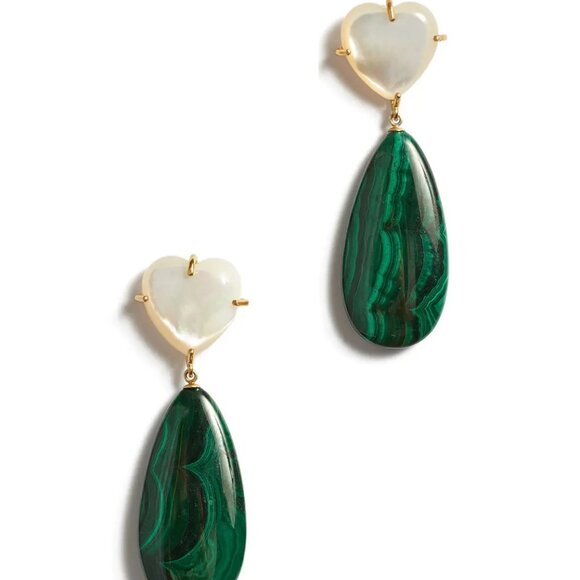 Lizzie Fortunato "Roumana" Malachite earrings - Picture 1 of 7